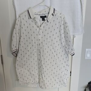 ONeil White Patterned Dress Shirt